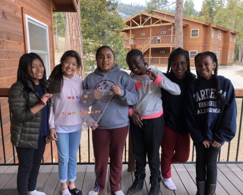 Students having fun at Hume Lake