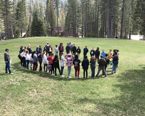 Students having fun at Hume Lake