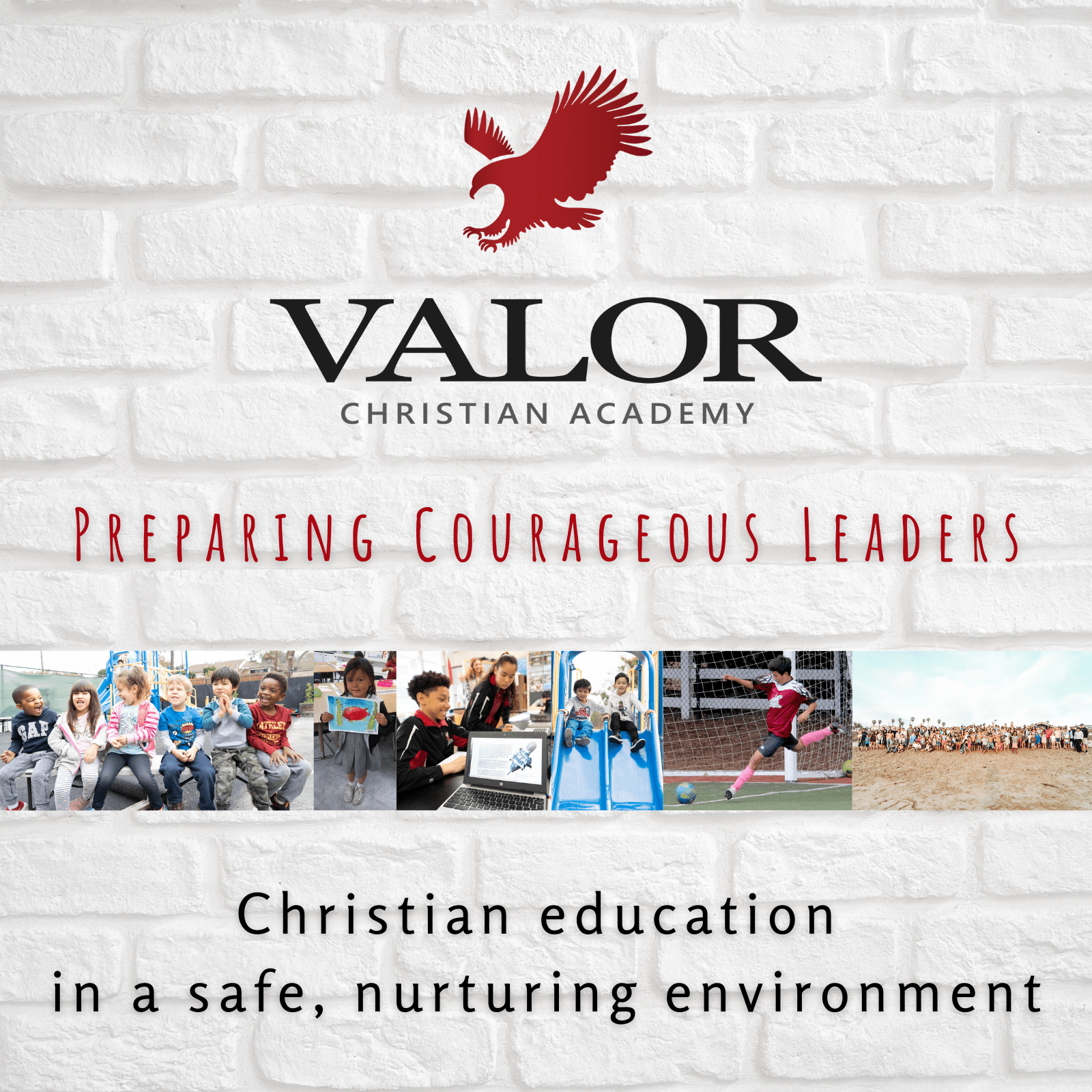 Click this banner to learn more about how we are Preparing Courageous Leaders at Valor!