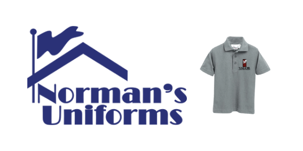 Normans Uniforms - links to Normans Uniforms website in a new tab or window